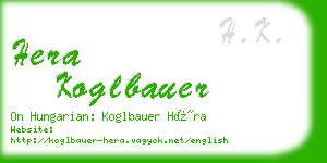 hera koglbauer business card